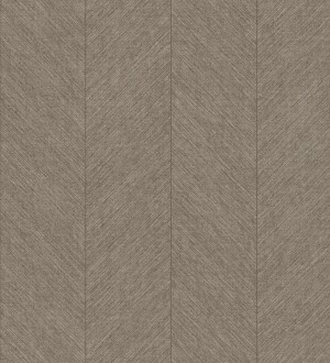 Papel pintado de espigas tejido en hilo noble tonos marrones York Spike 683851