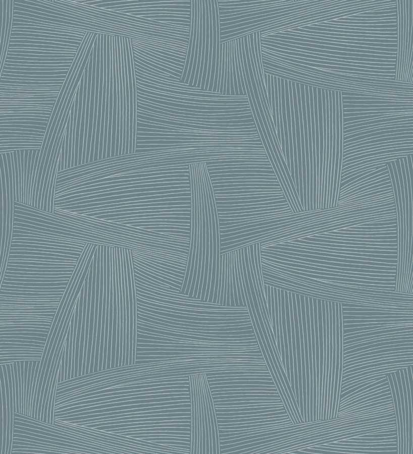 Papel pintado de líneas abstractas fondo azul  Miller Interweave 683865