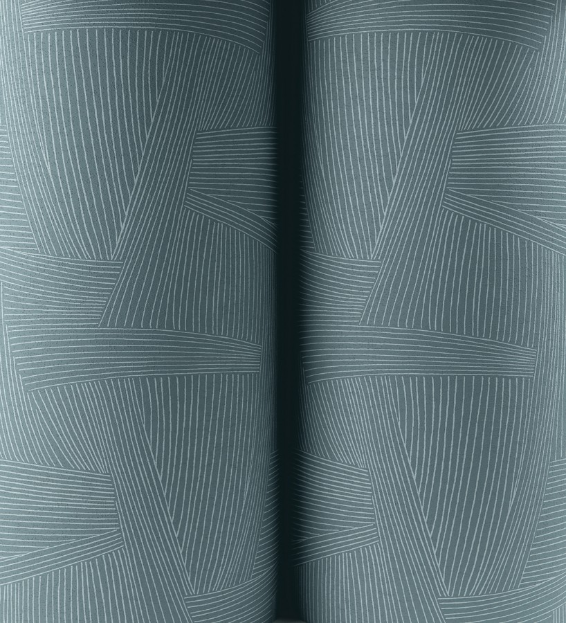 Papel pintado de líneas abstractas fondo azul  Miller Interweave 683865