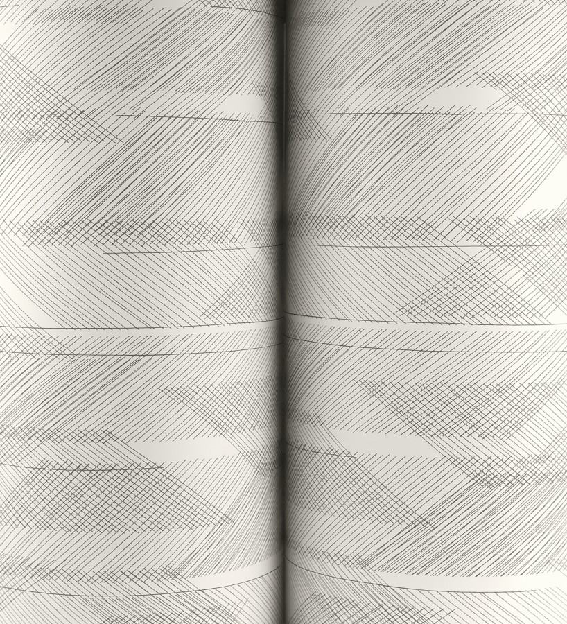 Papel pintado de trazado etéreo con líneas finas en negro  Nexus Interlaced 683867