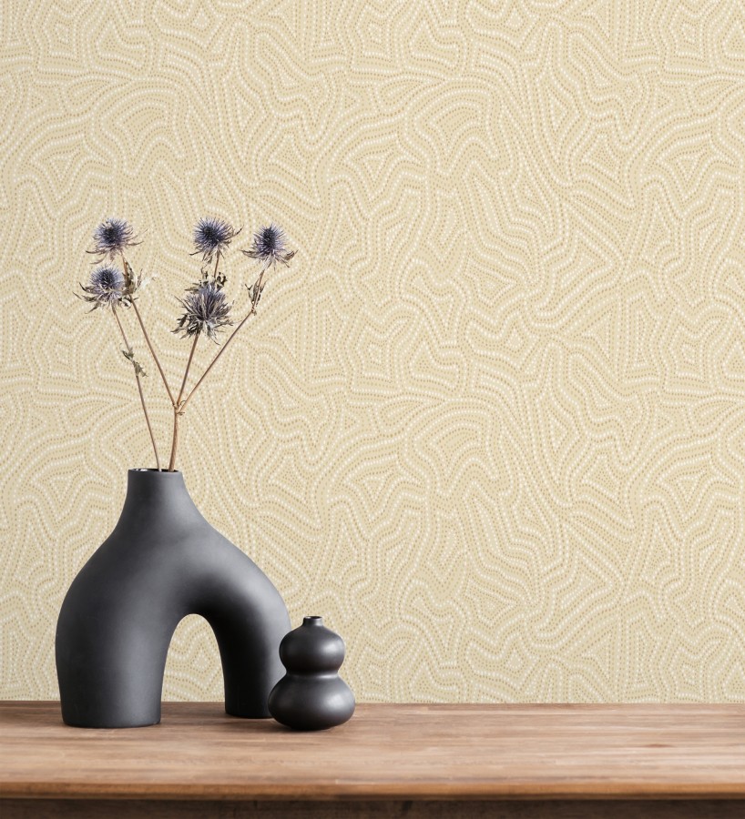 Papel pintado de ondas en micropuntillismo artístico fondo arena  Harlem Stipple 683878