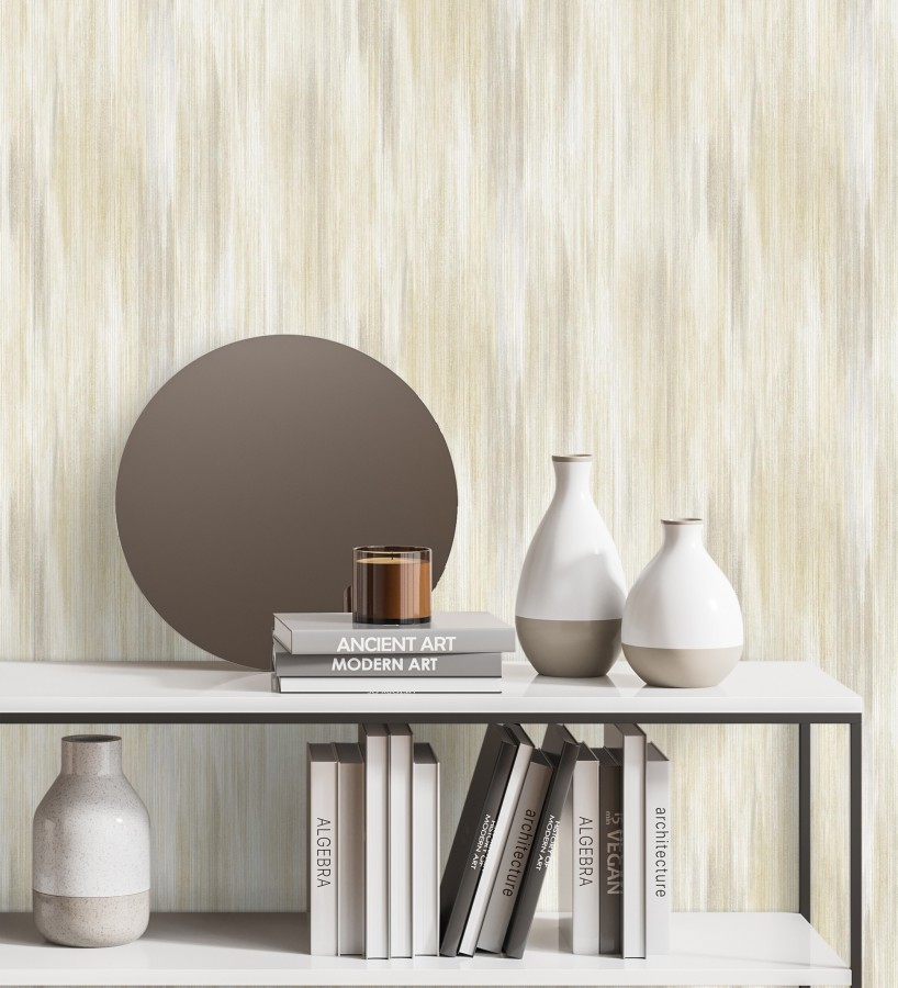 Papel pintado telar artesano tonos arena texturizado en relieve sutil  Ritz Dupioni 683880