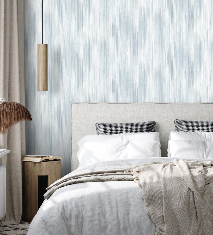 Papel pintado telar artesano tonos azules texturizado en relieve sutil  Ritz Dupioni 683881