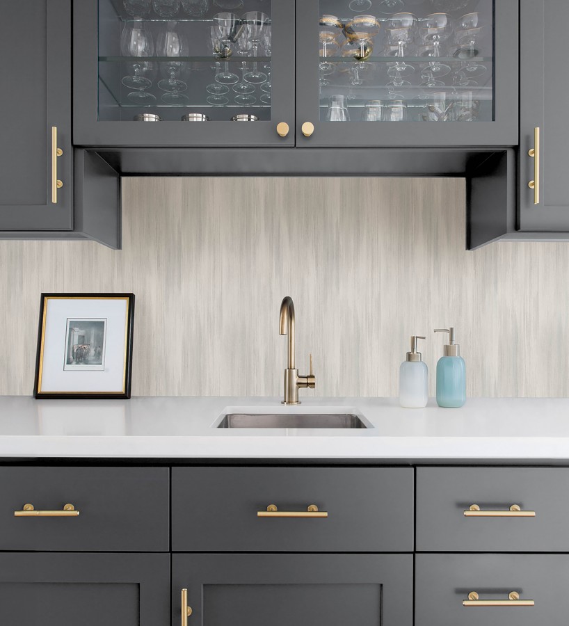 Papel pintado telar artesano tonos grises texturizado en relieve sutil  Ritz Dupioni 683882