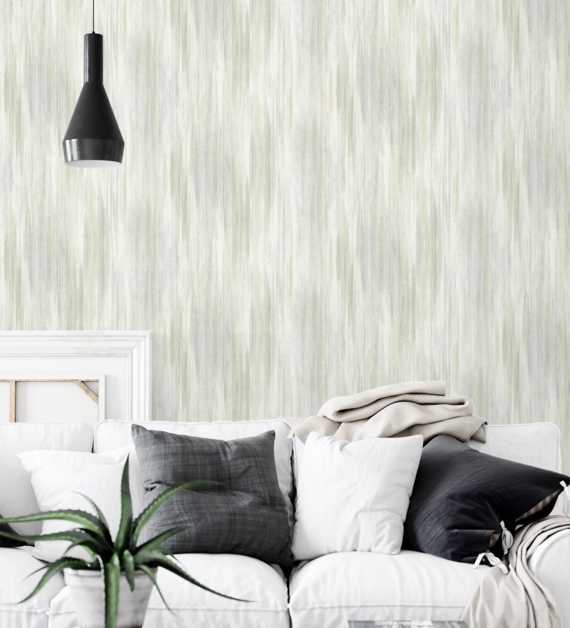 Papel pintado telar artesano tonos verdes texturizado en relieve sutil  Ritz Dupioni 683883