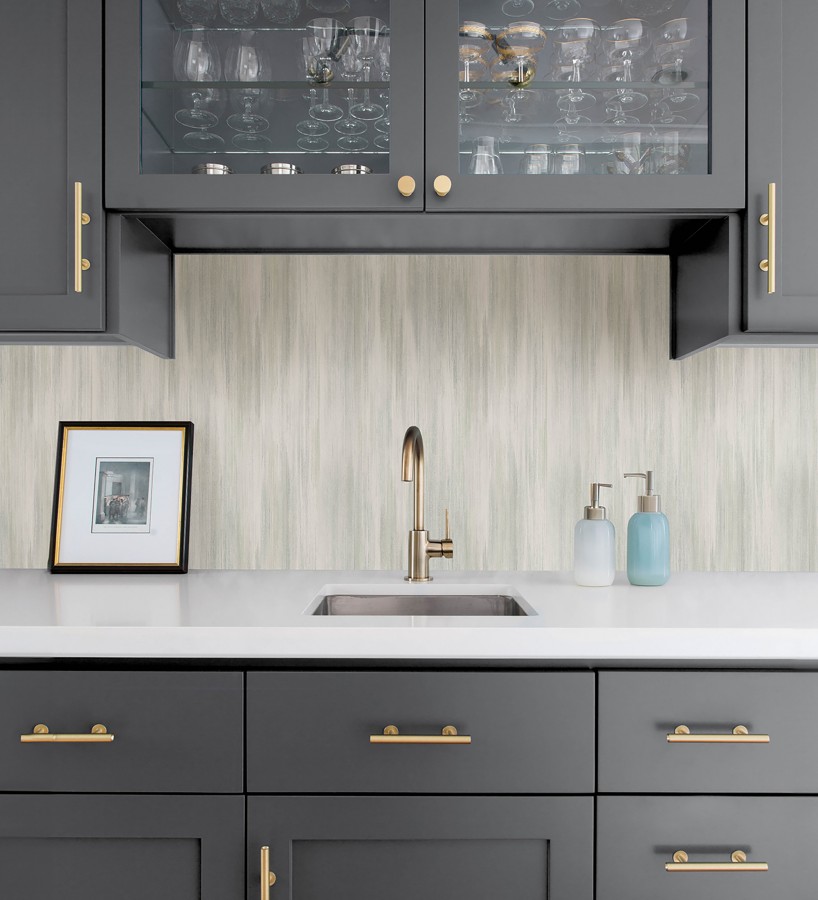 Papel pintado telar artesano tonos verdes texturizado en relieve sutil  Ritz Dupioni 683883