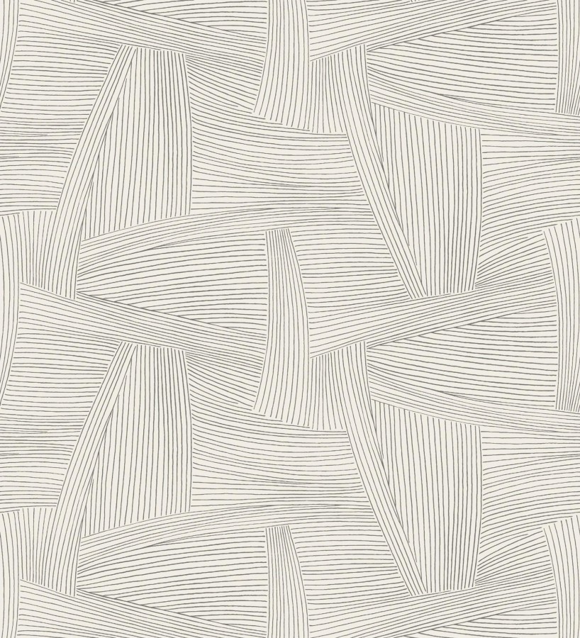 Papel pintado de líneas abstractas fondo blanco  Miller Interweave 683884