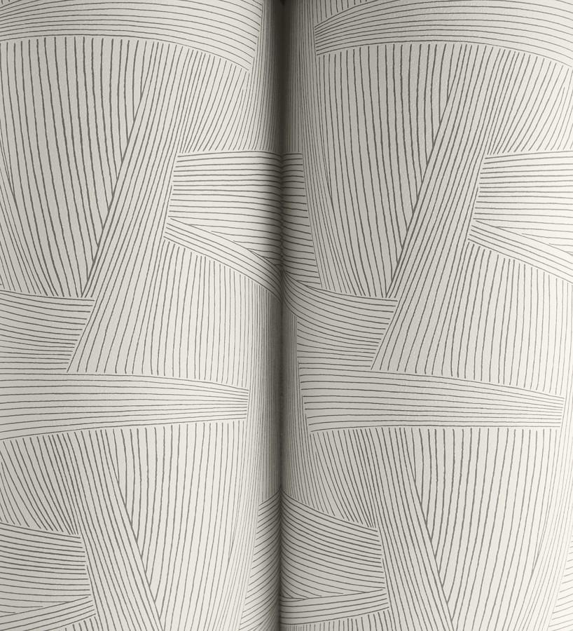 Papel pintado de líneas abstractas fondo blanco  Miller Interweave 683884
