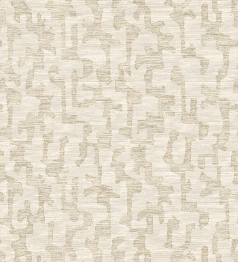 Papel pintado abstracto estilo étnico moderno tonos beige  Ritz Camo 683888