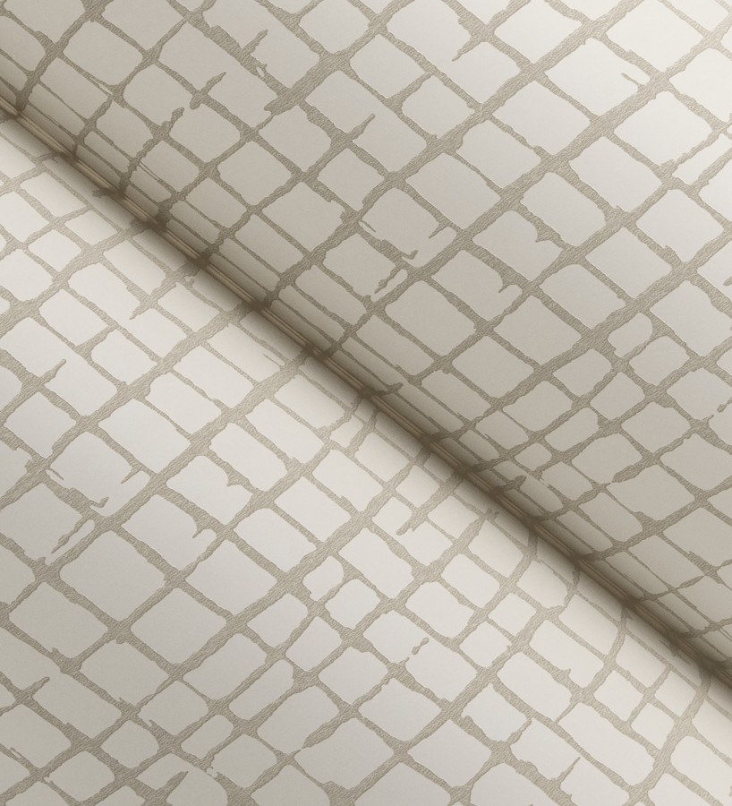 Papel pintado de mosaicos abstractos estilo artístico tonos beige  Dax Turbi 683901