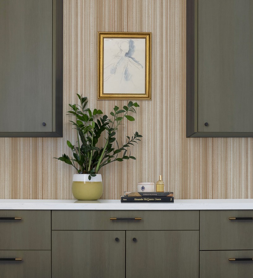 Papel pintado efecto lino rayas naturales en relieve tonos tierra  Amper Ribbed 683930