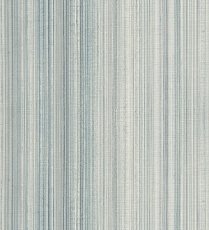 Papel pintado efecto lino rayas naturales en relieve tonos azules Amper Ribbed 683933
