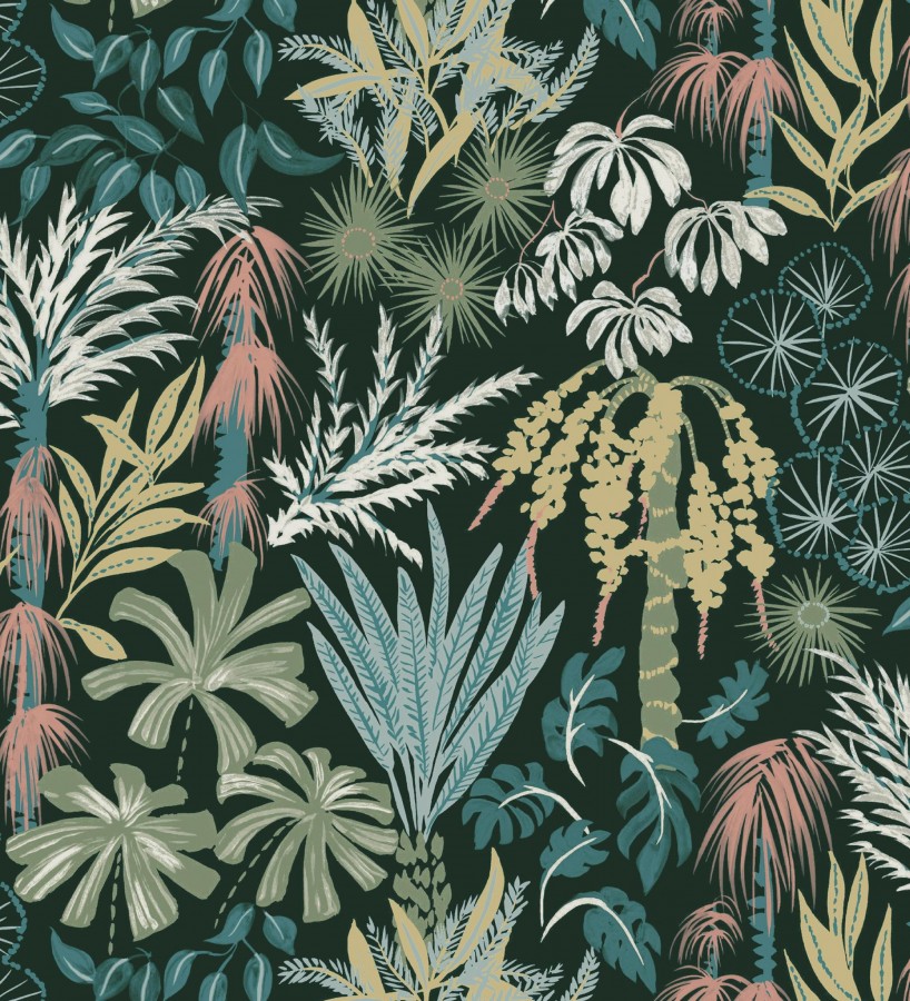 Papel pintado prestigioso tapiz botánico efecto óleo  Indra Exotic 683940