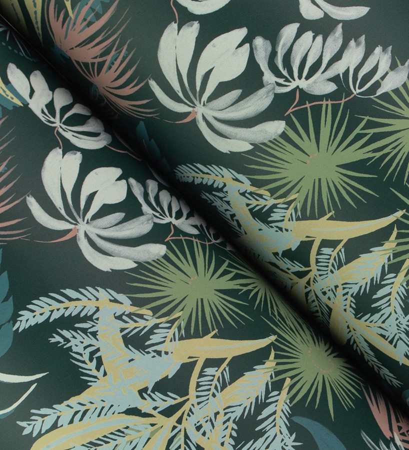 Papel pintado prestigioso tapiz botánico efecto óleo  Indra Exotic 683940