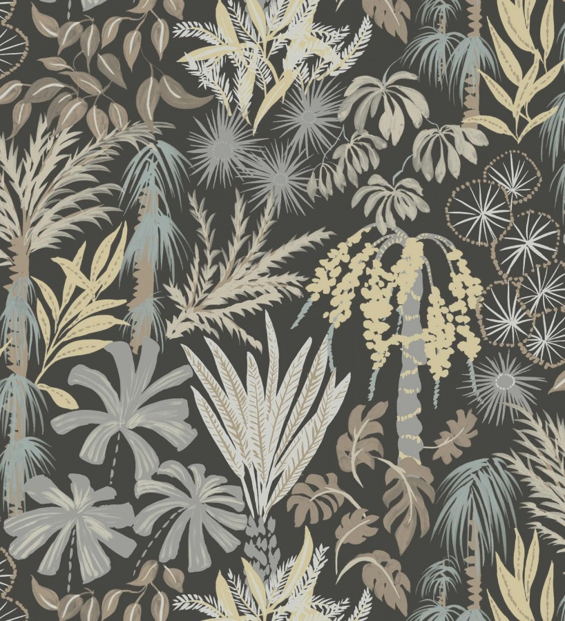 Papel pintado prestigioso tapiz botánico efecto óleo  Indra Exotic 683941