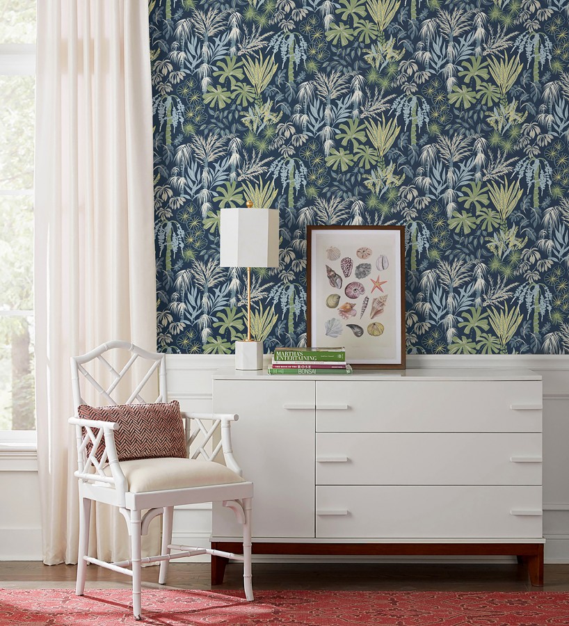 Papel pintado prestigioso tapiz botánico efecto óleo  Indra Exotic 683942