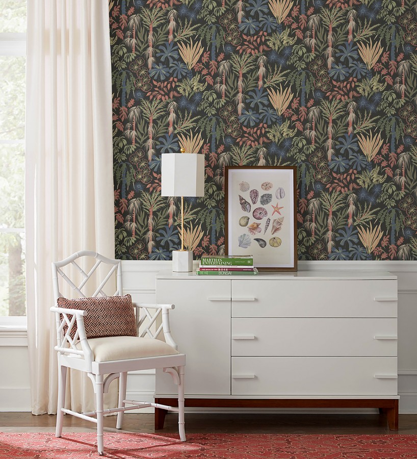 Papel pintado prestigioso tapiz botánico efecto óleo  Indra Exotic 683943