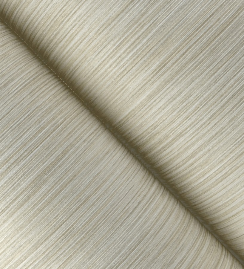 Papel pintado de plieges textil iluminado fondo nácar tonos mostaza  Silas Streaks 683980