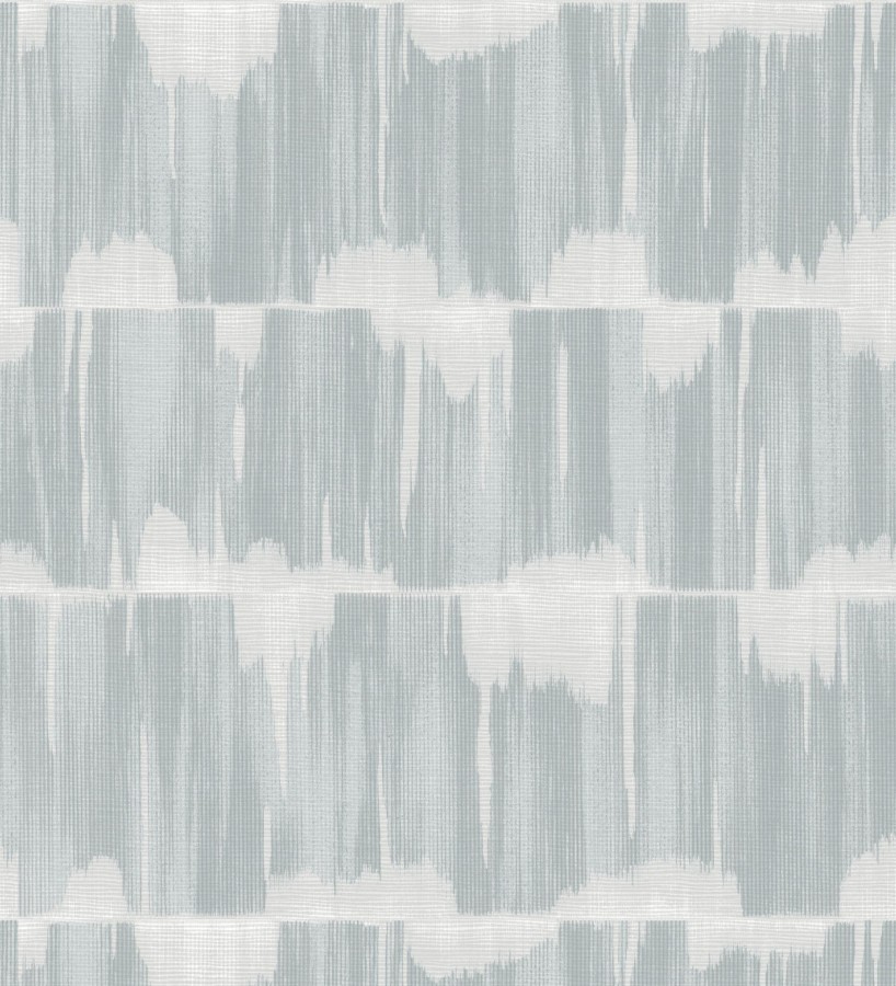 Papel pintado esencia de telar azul plomo estilo wabi sabi  Kira Ikat 683985
