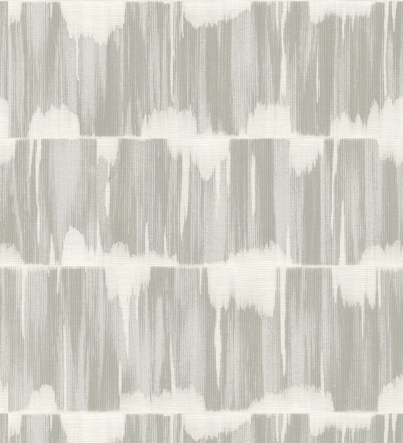 Papel pintado esencia de telar gris cálido estilo wabi sabi  Kira Ikat 683986