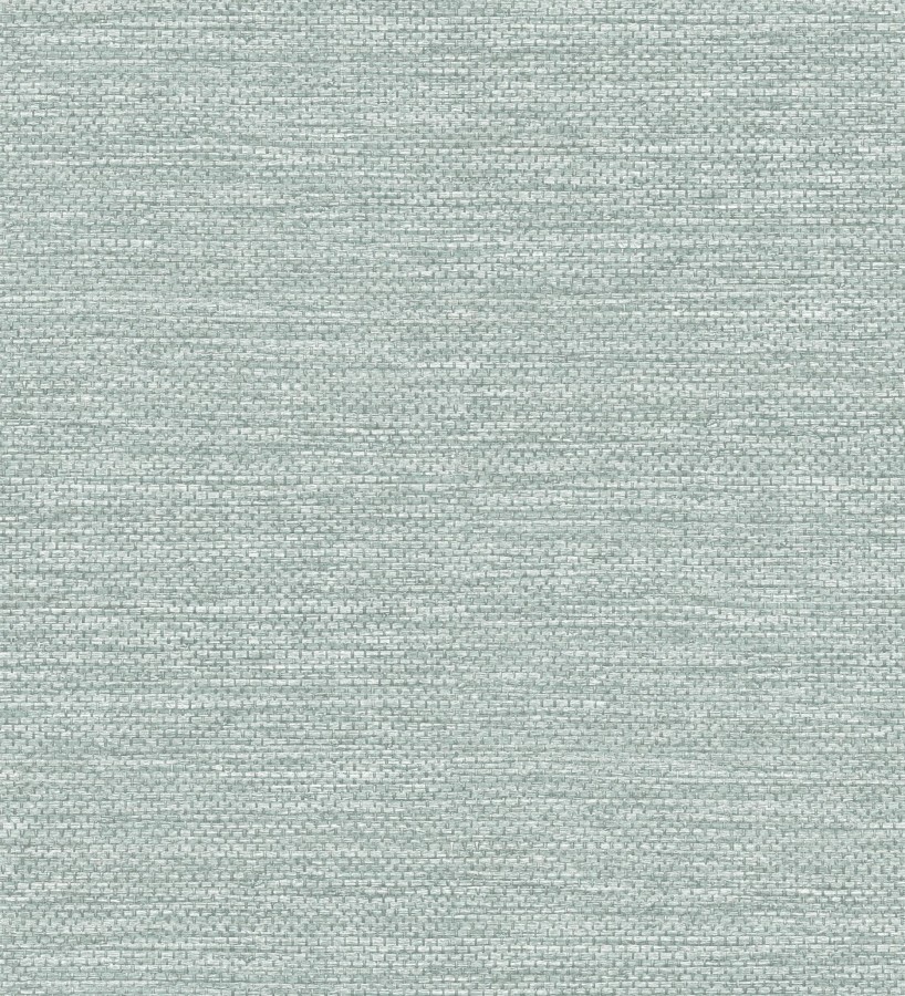 Papel pintado rafia con fibras de sisal teñido verde agua  Studs Texture 683987