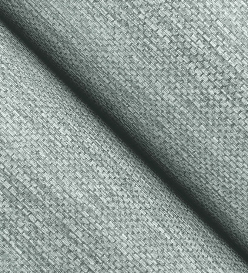 Papel pintado rafia con fibras de sisal teñido verde agua  Studs Texture 683987