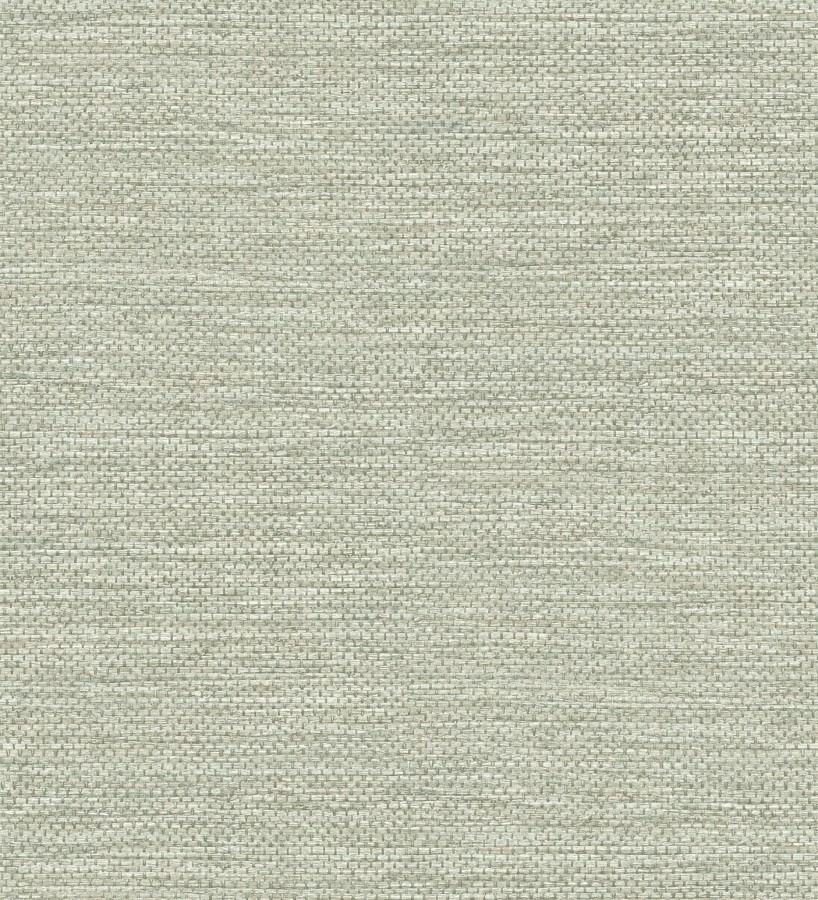 Papel pintado rafia con fibras de sisal teñido verde salvia  Studs Texture 683990