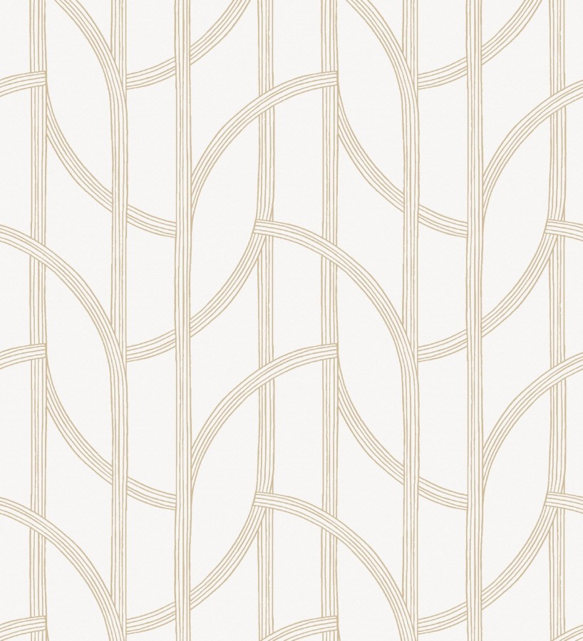 Papel pintado de arcos dorados modernos estilo minimalista  Nomad Small Arches 684000