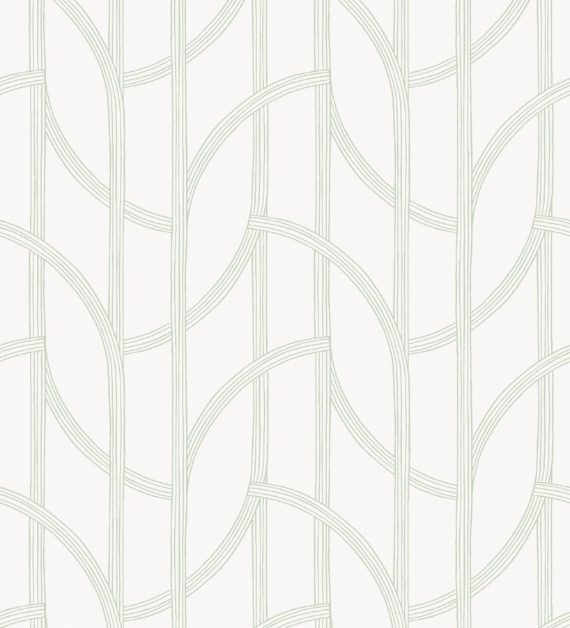 Papel pintado de arcos verdes modernos estilo minimalista  Nomad Small Arches 684001