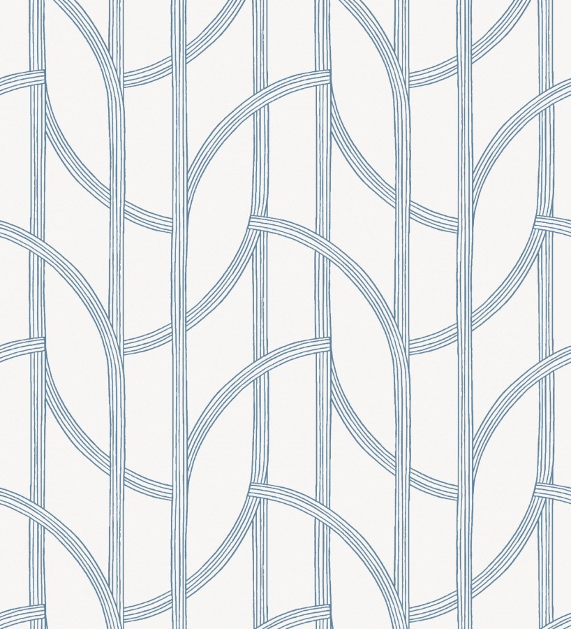 Papel pintado de arcos azules modernos estilo minimalista  Nomad Small Arches 684002