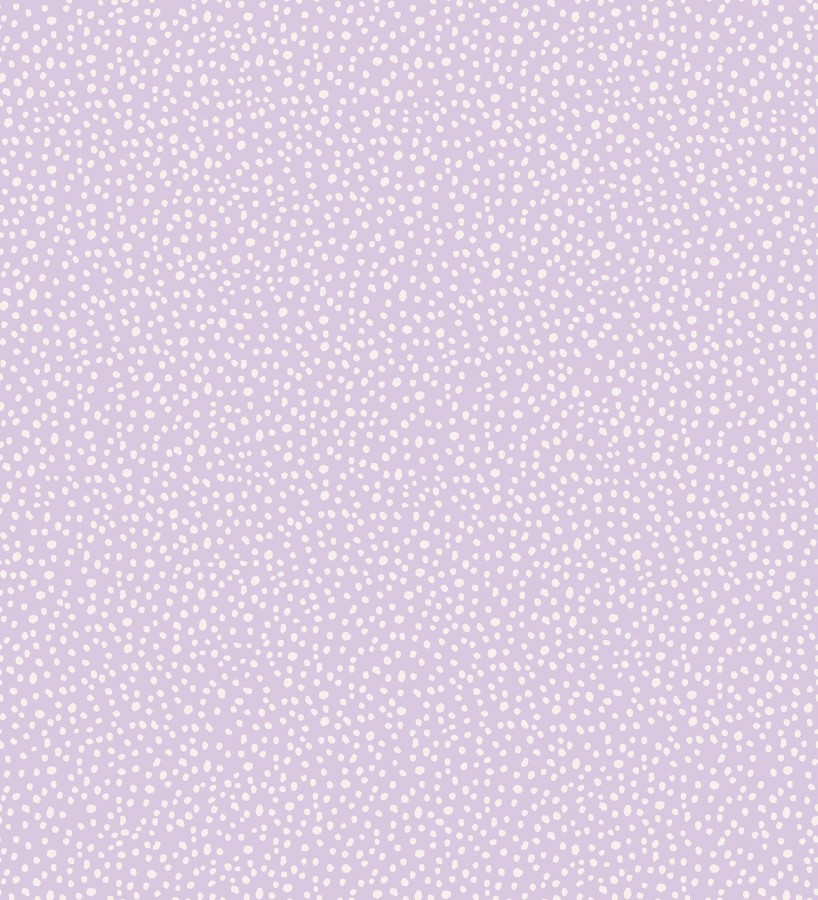Papel pintado malva de puntos blancos delicado infantil  Bianca Dot 684085