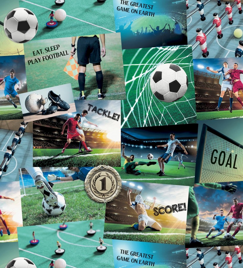 Papel pintado collage deportivo con imágenes de fútbol  River League 684097