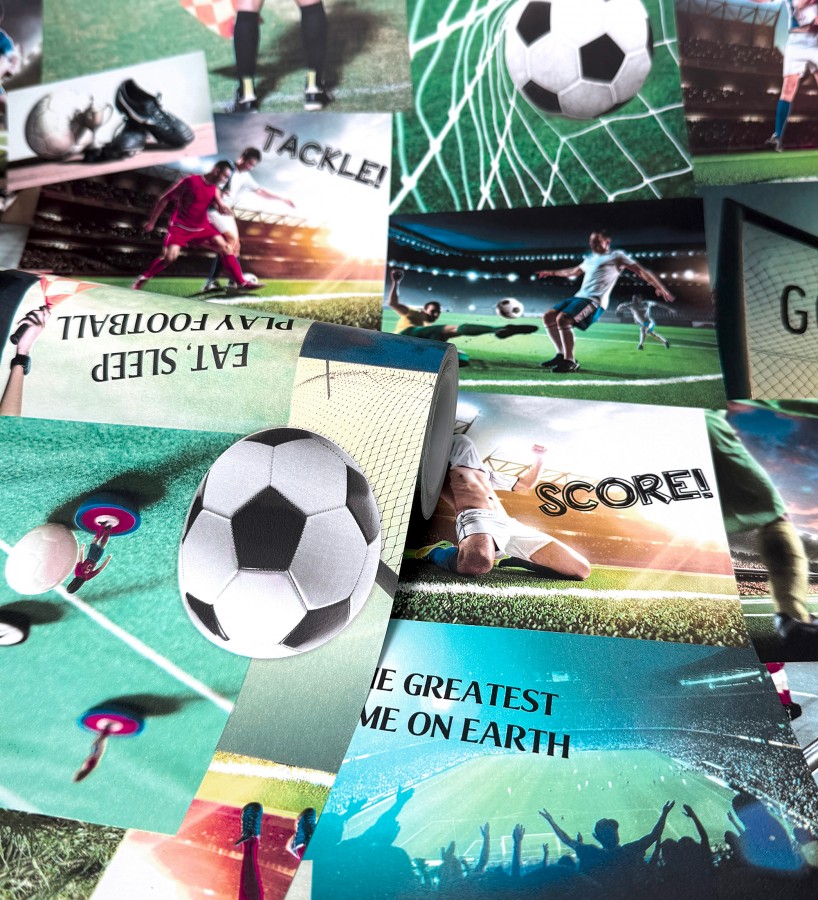 Papel pintado collage deportivo con imágenes de fútbol  River League 684097