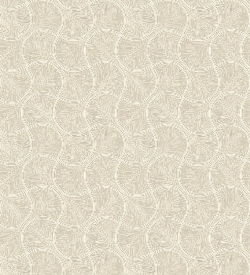 Papel pintado art déco abanicos arena en relieve efecto metalizado  Gatsby Lavish 684109