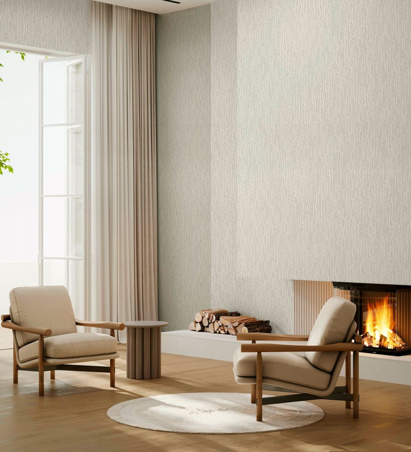 Papel pintado rombos gris claro metalizado de sutil elegancia geométrica  Zelda Radiant 684124