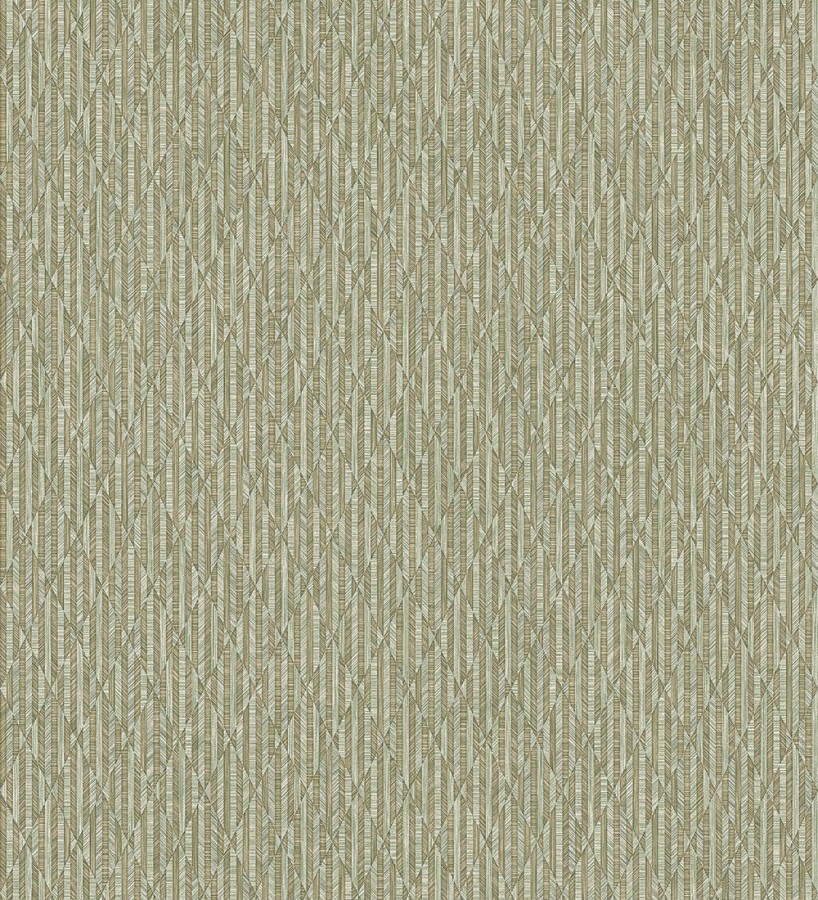 Papel pintado rombos verde metalizado de sutil elegancia geométrica  Zelda Radiant 684126
