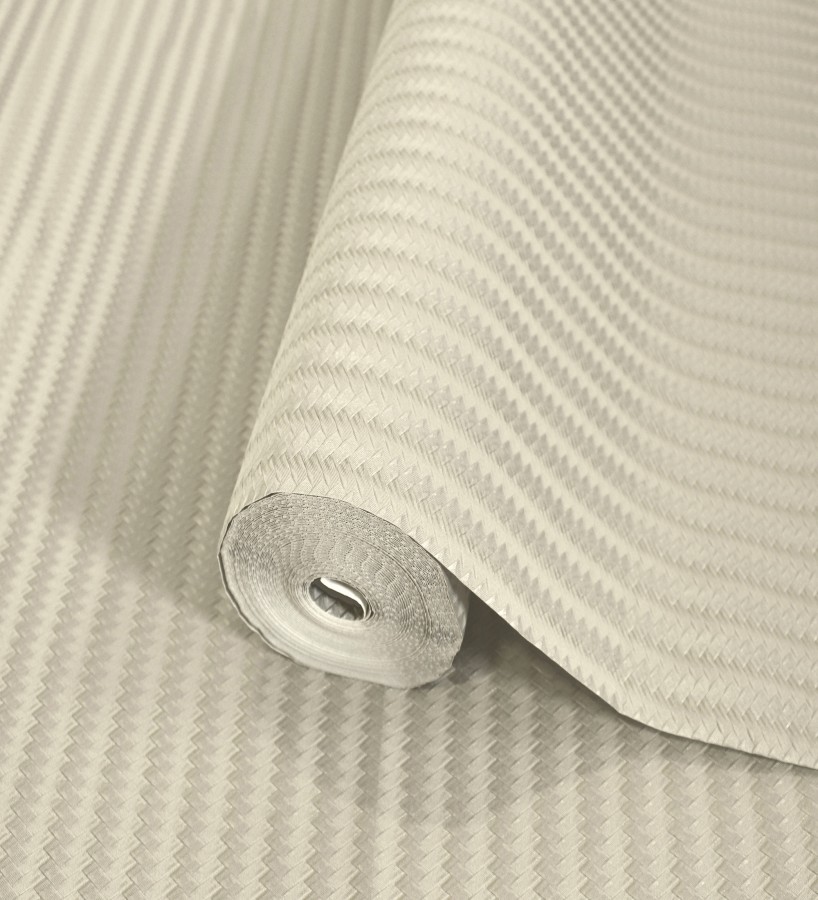 Papel pintado rayas en forma de espiga beige metalizado sutil  Gerald Loft 684129