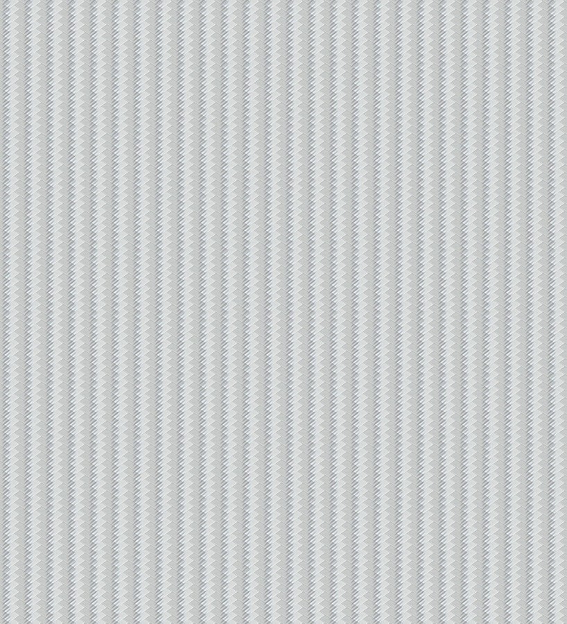Papel pintado rayas en forma de espiga gris metalizado sutil  Gerald Loft 684130