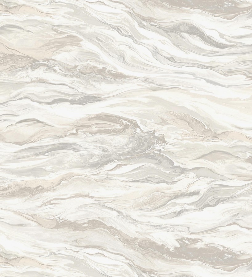 Papel pintado mármol fluido beige y blanco etéreo  Savoy Atmospheric 684134