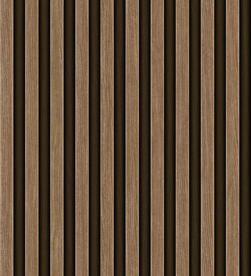 Papel pintado palillería de madera con vetas texturizadas en relieve  Alistair Tailored 684156