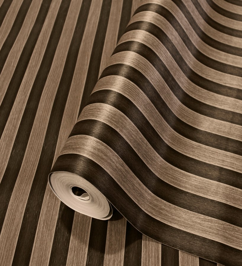 Papel pintado palillería de madera con vetas texturizadas en relieve  Alistair Tailored 684156