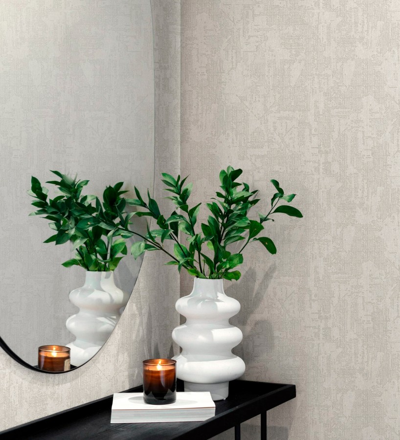 Papel pintado efecto seda de abacá en relieve textil artesanal  Montgomery Stately 684160