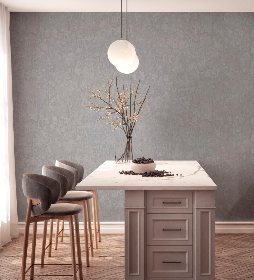 Papel pintado cemento pulido color gris visón estilo loft moderno  Hudson Rugged 684167