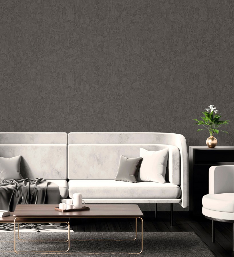 Papel pintado cemento pulido color grafito estilo loft moderno  Hudson Rugged 684169