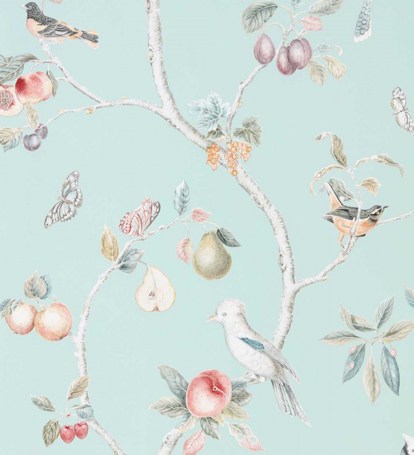 Papel pintados de pájaros y frutos  Birdie Dainty 684172