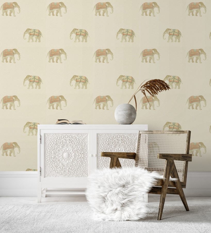 Papel pintado de elefantes de ceremonia en desfile oriental  Mysore Elephant 684175