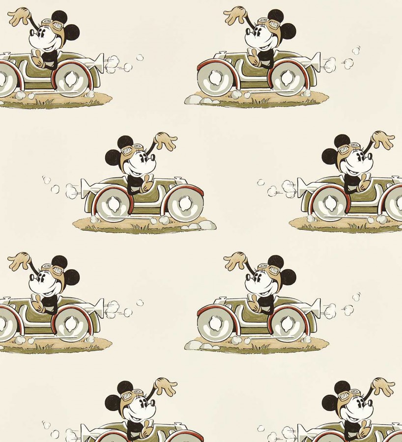 Papel pintado Minnie bólido vintage beige neutro  Minnie On The Move 684201