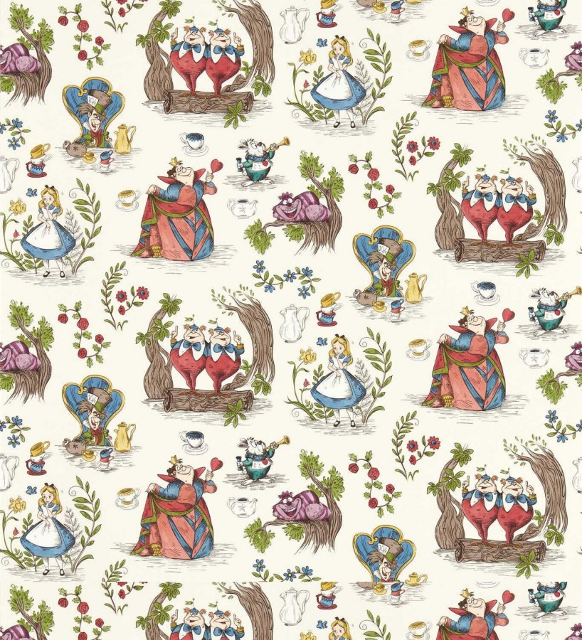 Papel pintado de Alicia en el país de las maravillas fondo blanco  Alice In Wonderland 684216