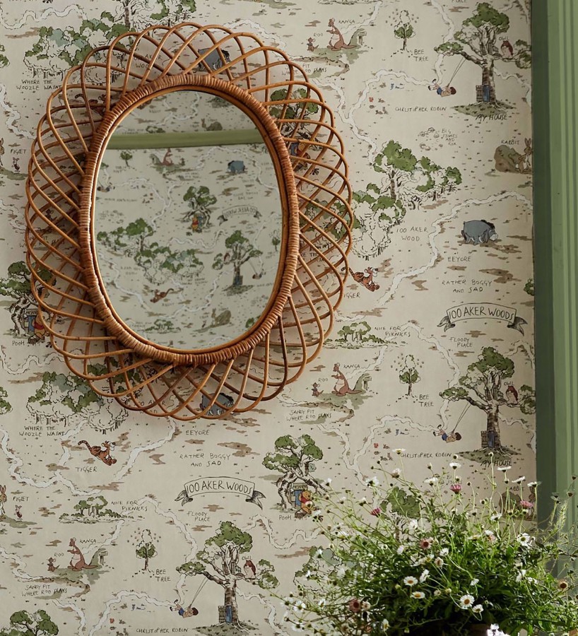 Papel pintado de Winnie the Pooh mapa del bosque de los cien acres  Winnie the Pooh 684220