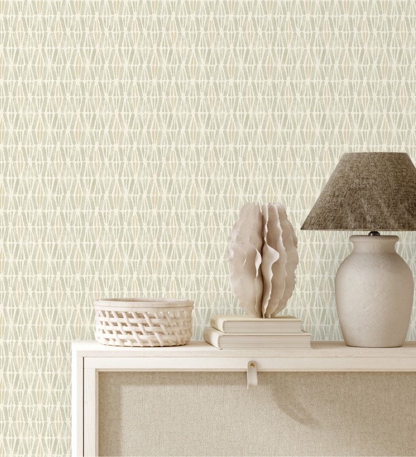 Papel pintado geométrico con trazos de acuarela fondo texturizado  Kampala Marks 684318